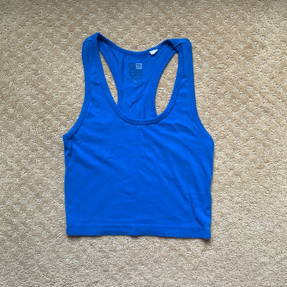 Nollie blue crop top